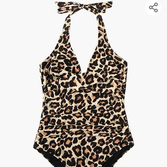 Leopard One Piece Swimsuit - Picture 2 of 4